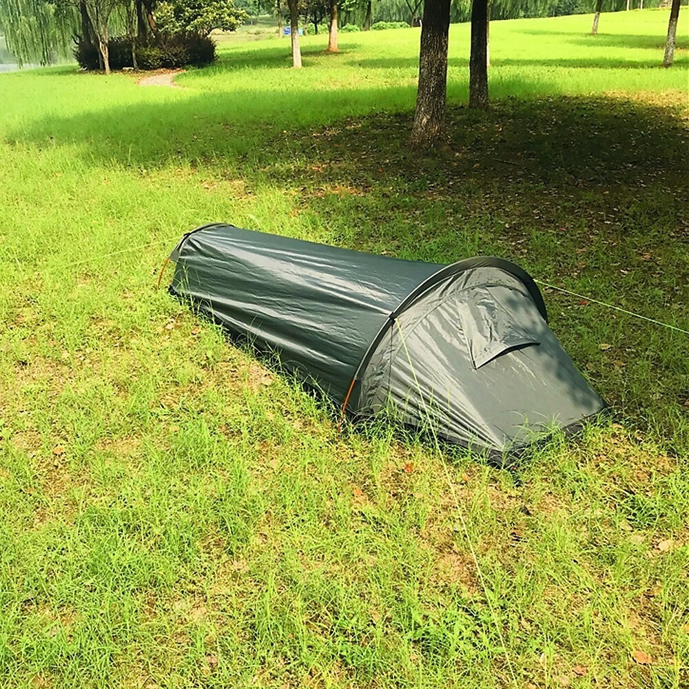 【楽天市場】超軽量ソロテント パッキングテント 屋外キャンプ寝袋 山岳 登山 クライミング アウトドア 一人用テント TCJL002：I