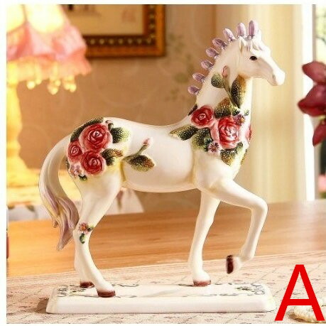 楽天市場】陶磁器 馬 アイデア ヨーロッパ式 客間 酒棚 装飾品 実用