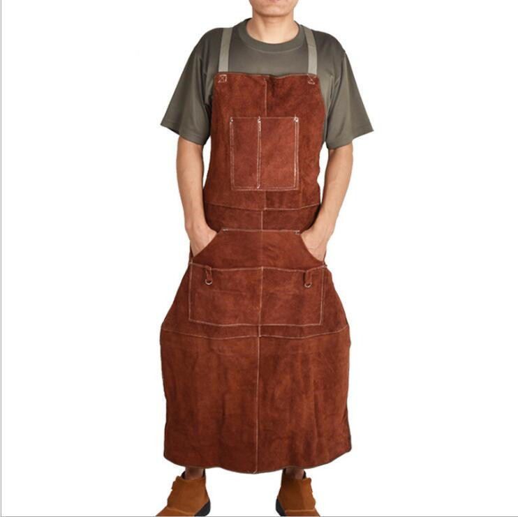 NEW 電気溶接防護服 溶接エプロン 溶接保護ジャケット 作業服 防護具 やけど 対策 防炎 アパレルスーツ 男女兼用 動きやすい bbq449