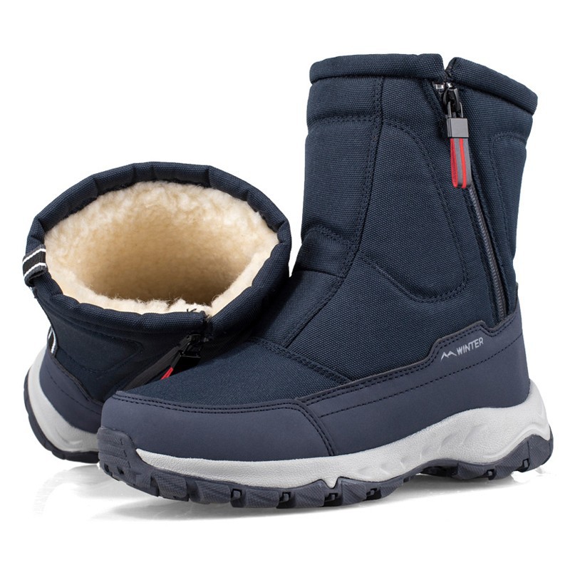 NEW 新入荷 スノーブーツ メンズ シューズ 裏起毛 撥水加工 サイドジップ 紳士靴 防寒 アウトドア 冬用 bbq787