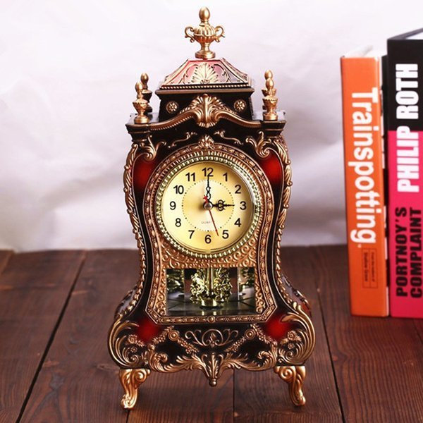 楽天市場】アンティーク風 置き型 クロック クラシック ディスプレイ