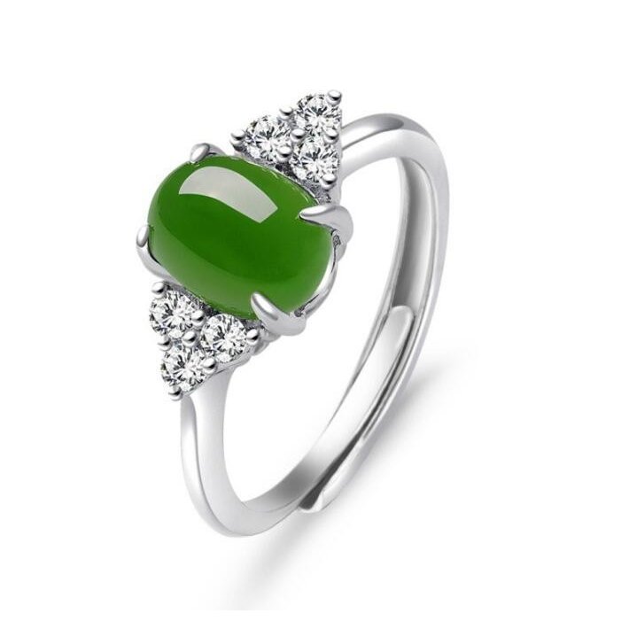 楽天市場】プラチナ 指輪 天然 ヒスイ リング 12号 6.28ct