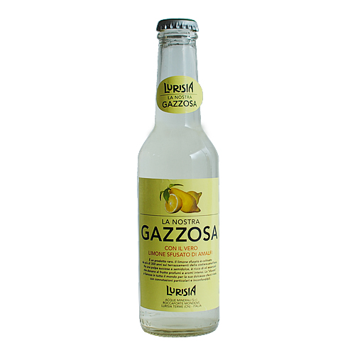 アマルフィ産レモン果汁を使った炭酸レモネード　&ldquo;ガッツォーザ&rdquo; 250ml（ルリージア）La nostra Gazzosa con il vero limone sfusato di amalfi 250mlLurisia