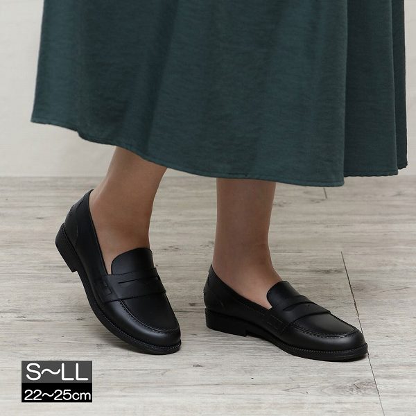 楽天市場 全国送料無料 レインローファー 雨の日 学生 通勤 通学 レインシューズ レディース 雨靴 ブラック ブティック イタリコ