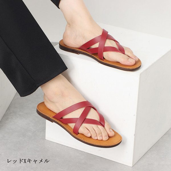 スーパーセール全国送料無料 サンダル メンズ レザー 日本製 徳島 本革 トングサンダル おしゃれ 国産レザーサンダル 皮サンダル 牛革 2トーンカラー Napierprison Com