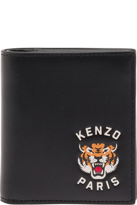 【TF.＄11】KENZO ブラック レザー 三つ折り財布 折りたたみ財布 KENZO（折り財布）のフリマアイテム一覧