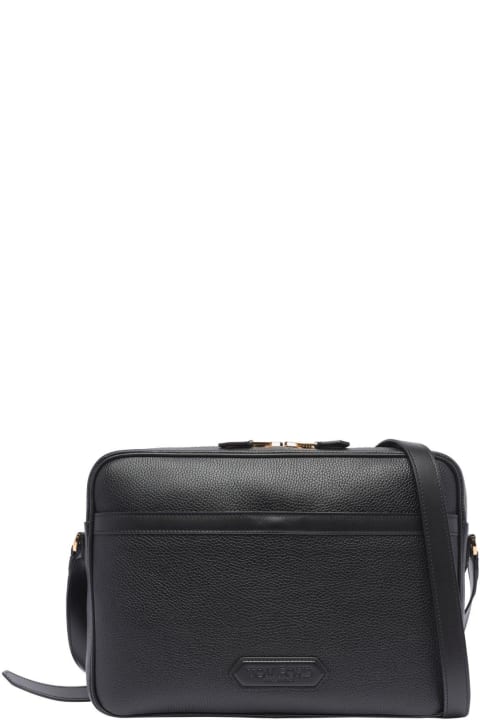 ショルダーバッグ TOM FORD BLACK LEATHER SMALL MESSENGER CROSSBODY BAG 25746782_58170291_600.jpg