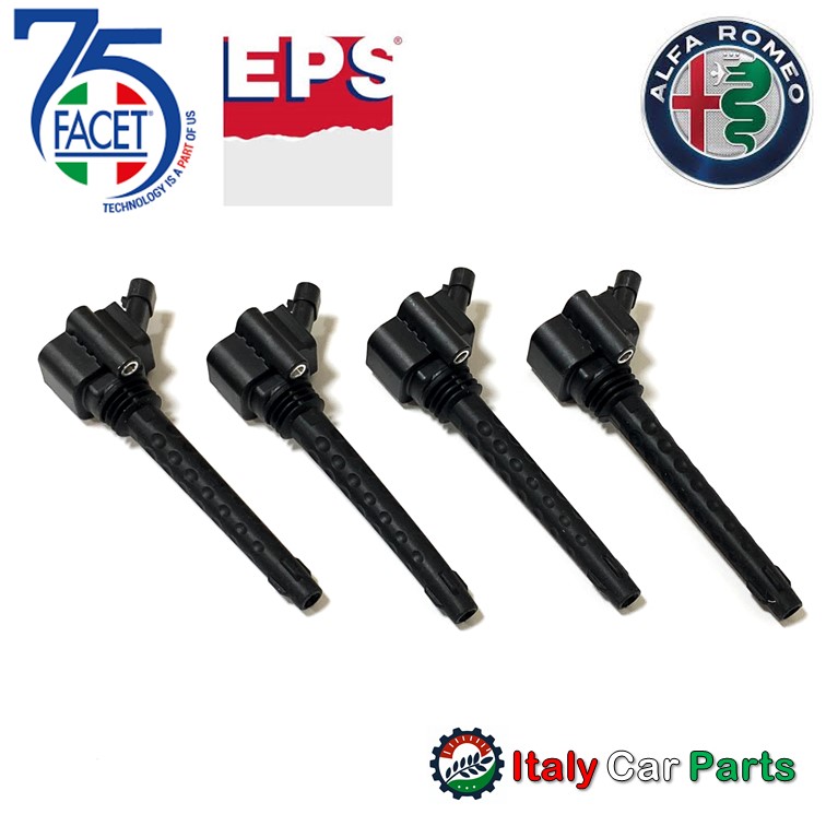 イグニッションコイル アルファロメオ ４C ジュリエッタ クアドリフォリオ 1.8 ALFA ROMEO 4本セット FACET