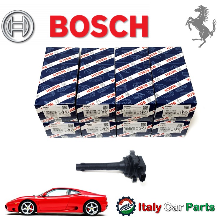 8個 1台分セット イグニッションコイル 360 モデナ チャレンジストラダーレ BOSCH 純正 OEM フェラーリ Ferrari Modena Challenge Stradale｜Italy Car Parts 店