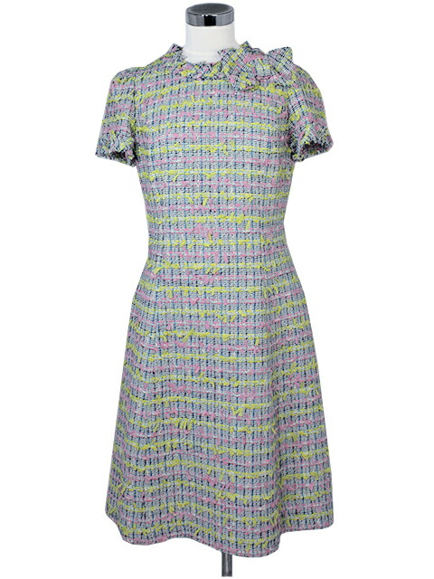 エムズグレイシー リボンチェック柄 ジャガード ワンピース 38 楽天市場】【40%OFF】【M'S GRACY エムズグレイシー】チェック柄