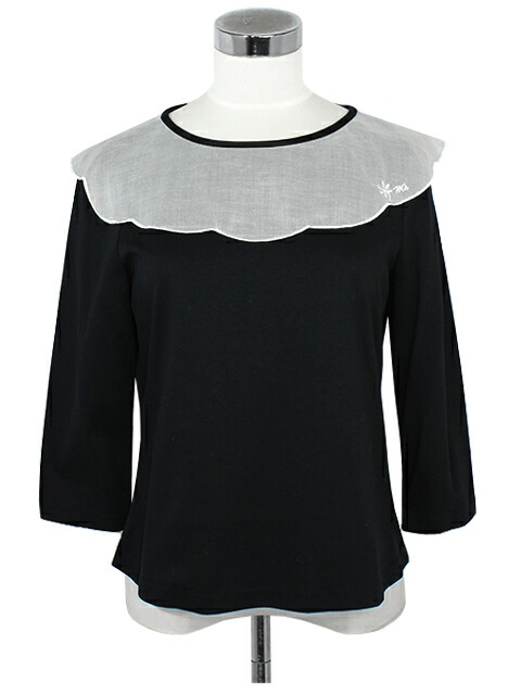 エムズグレイシー　レイヤードカットソー　袖口リボン エムズグレイシーレイヤードカットソー袖口リボン