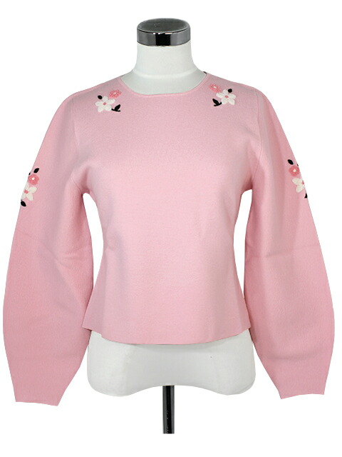 エムズグレイシー❤︎リボンコサージュ付きフリンジニット　42 M'SGRACY-エムズグレィシー公式サイト