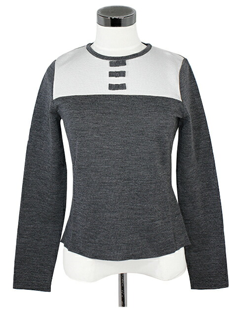 エムズグレイシー❤︎リボンコサージュ付きフリンジニット　42 M'SGRACY-エムズグレィシー公式サイト