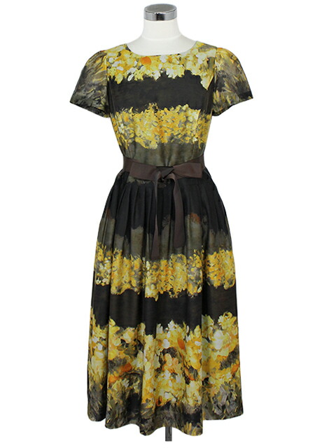 【40%OFF】【M\u0027S GRACY エムズグレイシー】フラワーボーダーワンピース