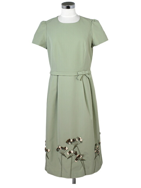 【40%OFF】【M'S GRACY エムズグレイシー】裾パッチワーク刺しゅうワンピース|IT Collection’s