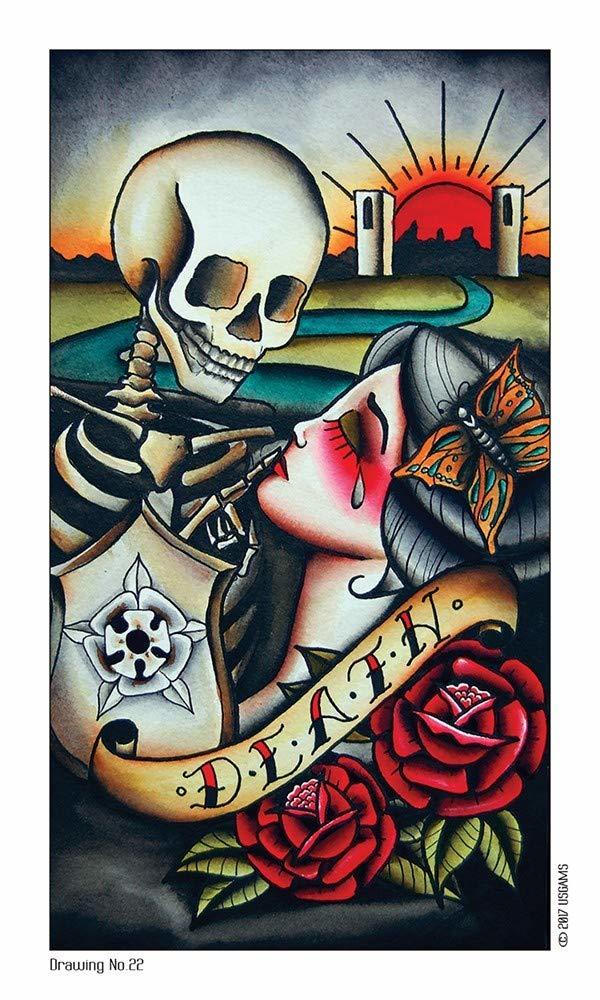 楽天市場 タロットカード エイト コインズ タトゥー タロット 日本語解説書付き Eight Coins Tattoo Tarot 送料無料 タロットカード タトゥー かっこいい クロノスゲート 楽天市場店
