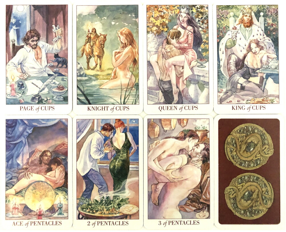 楽天市場 タロットカード 78枚 ウェイト版 ミニチュア タロット占い セクシャルマジック タロット ミニ Sexual Magic Tarot Mini 日本語解説書付き 送料無料 クロノスゲート 楽天市場店