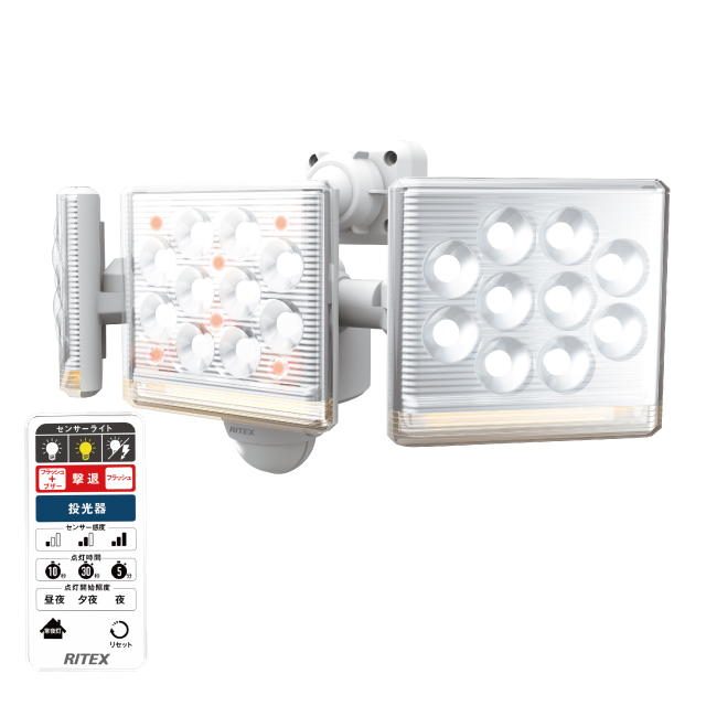 RITEX 12W×3灯無償性手式LED検知器点火装置  遠隔操作付：LED-AC3045＜ライテックス・ムサシ＞
