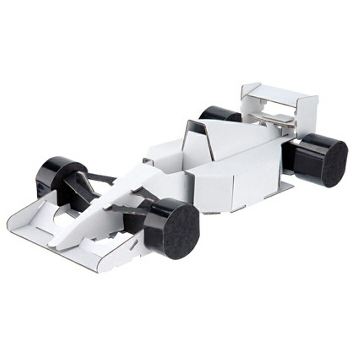 楽天市場 Hacomo フォーミュラカー 白 玩具 おもちゃ 組立式 工作 ダンボール 小学生 春休み Gw 夏休み 冬休み 宿題 工作キット 車 クルマ F1 メーカー直送 アイテムジャパン