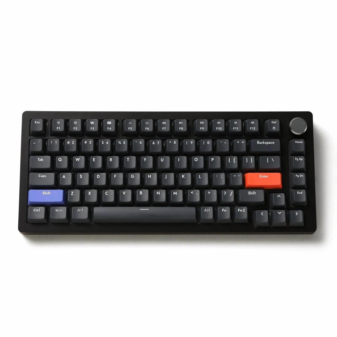 DrunkDeer A75 ラピッドトリガー キーボード メカニカル TKL 磁気スイッチRGB 有線 USB コンパクトゲーミング用 82キー ノブ付き ゴースト防止 こぼれ防止 ブラック｜アイテムストア大阪本店