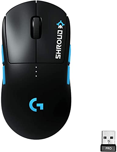 Logitech G ゲーミングマウス GPRO HERO SHROUD(シュラウド) EDITION 無線電話 FPS向け 80g 軽さ 決定づける対称性 HERO検知器 POWERPLAY無線電話申し受ける相応う LIGHTSYNC RGB