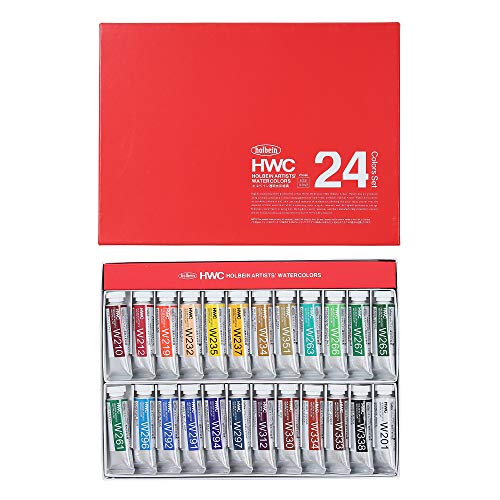 ホルベイン 澄み切った水彩画えの具 24色仕かける W444 3444
