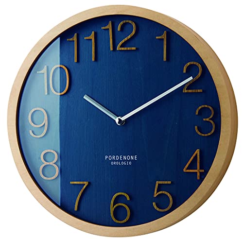 楽天市場】レムノス 掛け時計 電波 アナログ 木枠 時計台の時計