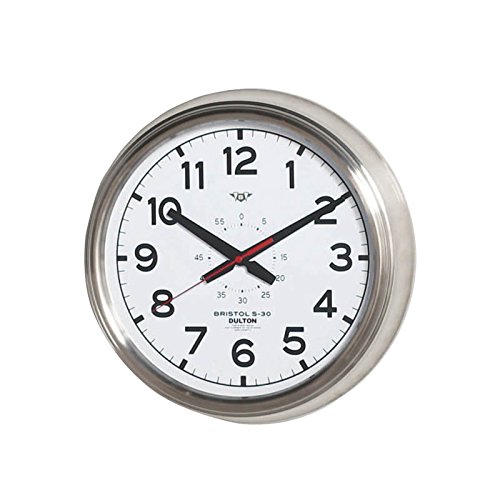 ダルトン(Dulton) 掛時計 ウォール時辰儀 ブリストルS-30 白いこと 差しわたし305×奥ふかさ65粍 WALL CLOCK \u0027\u0027BRISTOL S-30\u0027\u0027 WD K725-925WD インテリア・寝具・収納-掛け時計
