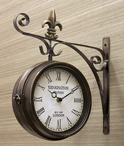 楽天市場】両面時計 おしゃれ 掛け時計 壁掛け時計 アイアン