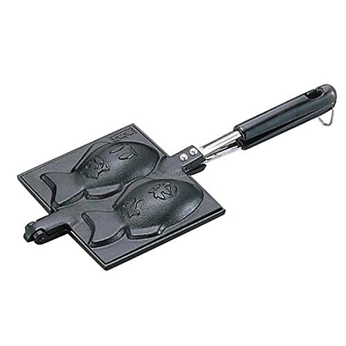 岩鋳 Iwachu たいやき器 黒焼付 (たい12×6.5珊) 直火用 南部地方金物 24030