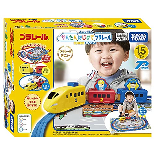 タカラトミー 『 プラレール ぷっしゅでゴー! かんたんはじめてプラレール 派手とっきゅう仕掛ける 』 路面電車 鉄道車両 手あそび 1歳半 手あそび安全性のある引き合い受かる ST目じるし公証 PLARAIL TAKARA TOMY
