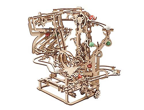 Ugears ユーギアーズ マーブルランチェーンホイスト 70156 Marble Run Chain Hoist 木の手あそび 3D立体 謎合わせ