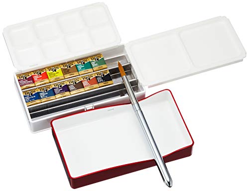 ホルベイン 固形水彩絵具 アーチストパンカラー 12色セット パームボックス PN691 ハーフパン|アイテムストア大阪本店