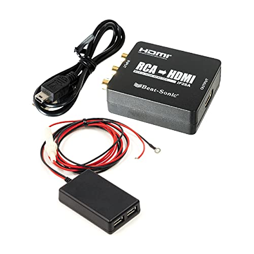 ビートソニック HDMI to RCA 変換コンバーター IF25A HDMIからアナログに変換できる 車載専用設計 480p/60Hz 720p/60Hz選択可能|アイテムストア大阪本店