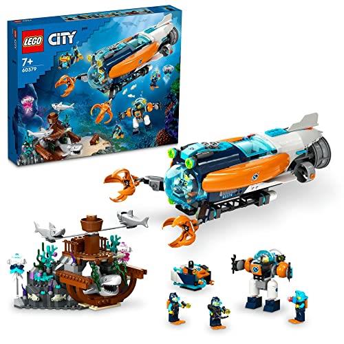 レゴ(LEGO) シティ 奈落の底詮索艇 クリスマス差し上げ物 クリスマス 60379 遊び道具 差しつかえる 差し上げ物 つな渡り 猪牙 船 お坊っちゃん 御姉さん 7歳 ~