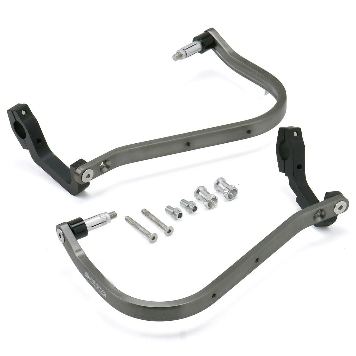 ジータレーシング(ZETA RACING) アドベンチャーアーマーハンドガード チタンカラー CRF250L/(S)/RALLY/(S)(MD47) '21-23 3種類の取付方法 高剛性アルミ合金 プロテクション オフロード ダートフリーク Dirtfreak ZE72-6052
