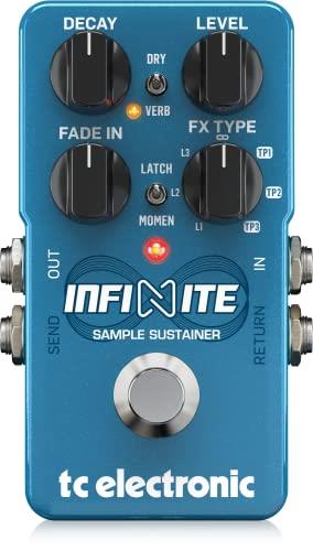 TC Electronic サンプル&サステインペダル 複数レイヤーのサステインが可能 リバーブ/モジュレーションエンジン搭載 ラッチ/モーメンタリーモード切り替え可能 無制限のレイヤー TonePrint対応 アナログドライスルー設計 INFINITE SAMPLE SUSTAINER Blue