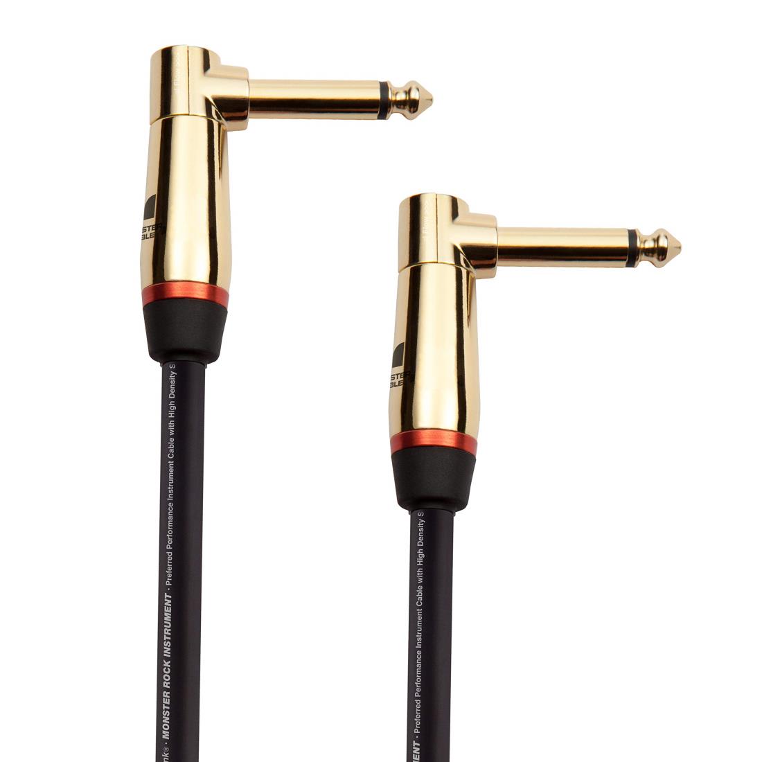 MONSTER CABLE (モンスターケーブル) 楽器用ケーブル ギターケーブル 長さ 長さ 8inch LXLプラグ M ROCK2-0.75DA 600536 【国内正規品】