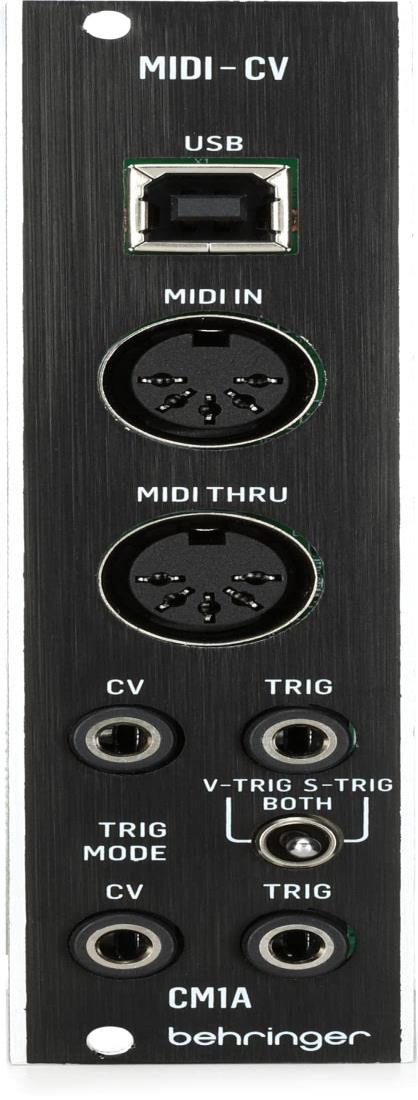 Behringer モジュラーシンセサイザー ユーロラックモジュール ユーロラック対応 MIDI to CVコンバーターモジュール S-Trigger/V-Trigger切り替え可能 複数モード搭載 CM1A ブラック