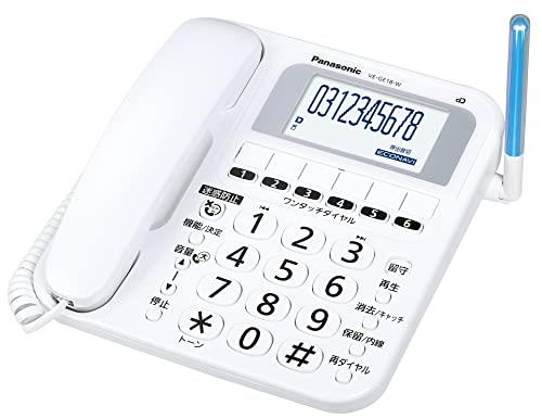 パナソニック コードレス電話「見分かりやすい」書きあらわす 「使い分かりやすい」考える 白いこと VE-GE18DL-W