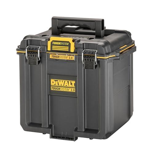 デウォルト(DEWALT) タフシステム2.0 収納ボックス スタンダードBOX ハーフサイズ 工具箱 収納ケース ツールボックス IP65 坊塵 防水 設計 アウトドア DWST08035-1