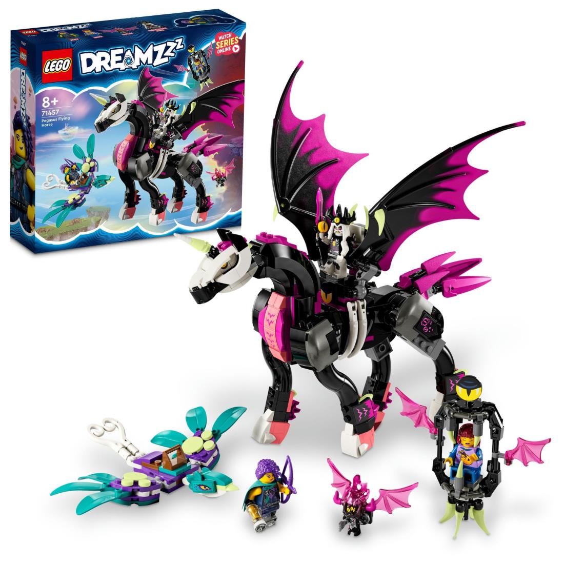 レゴ(LEGO) ドリームズ ナイトメアキングのまっ黒いペガサス 71457 手あそび 差しつかえる 差し上げ物 幻想曲 乗り出す 御坊っちゃん お姉さん 8歳 ~ ブロック-セット-おもちゃ