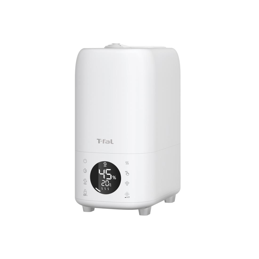 ティファール 加湿器 大容量 加熱超音波式 ハイブリット式 8L 木造～12畳/プレハブ～19畳 上から給水 フィルターレス 「スチーム アンド ミスト エル」 リモコン ホワイト HD6080J0