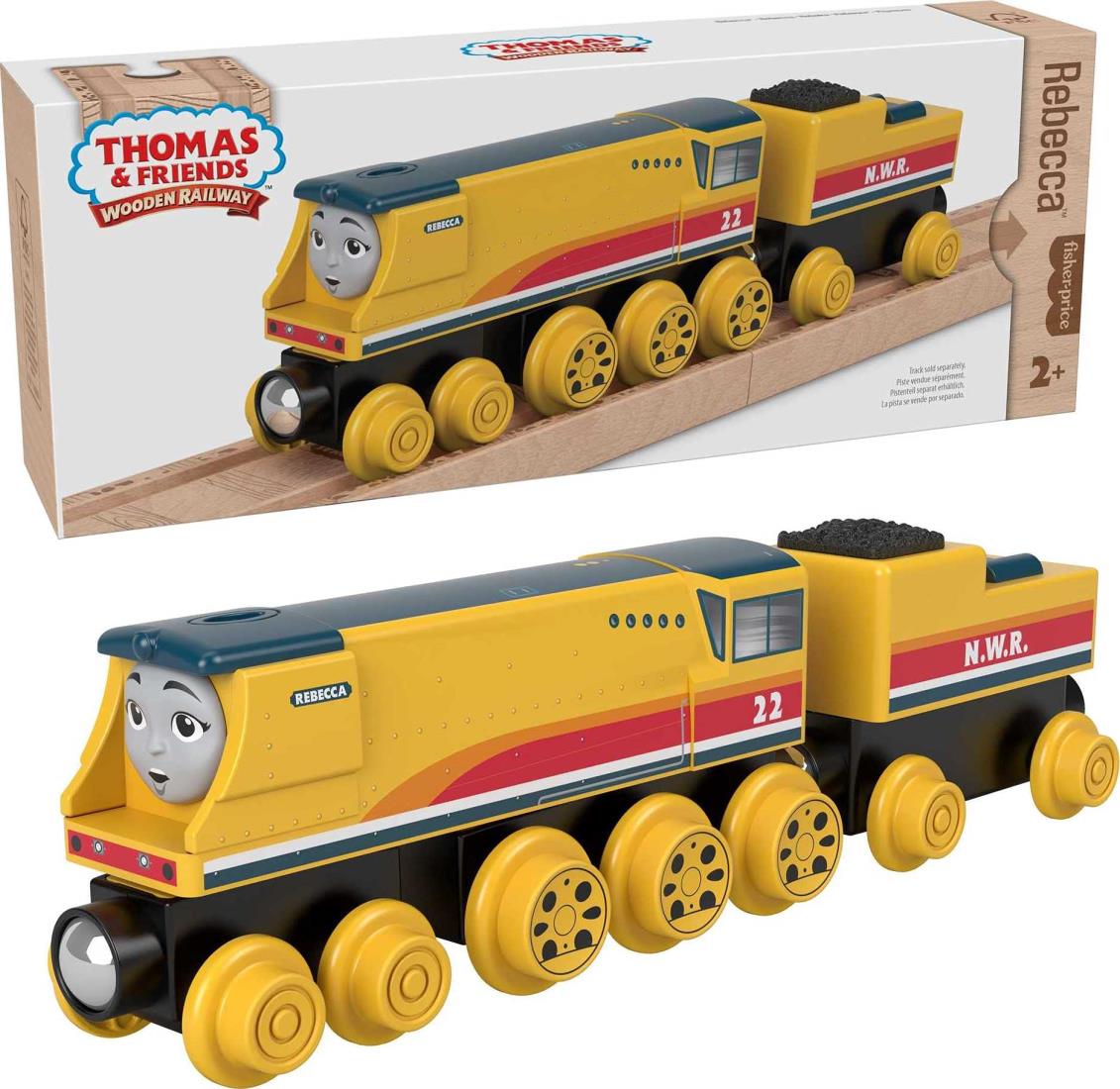 マテル(MATTEL)きかんしゃトーマス 木製レールシリーズ(Thomas) レベッカ 【2才~】 HBK14｜アイテムストア大阪本店