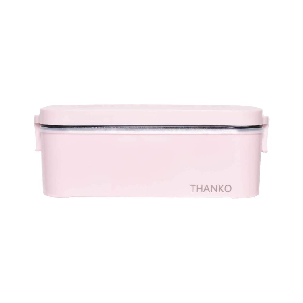 THANKO 炊飯器 小型 一人用 お高だかさま用超高速道路弁当箱炊飯器 白いこと/さくら色/藍色 (さくら色)