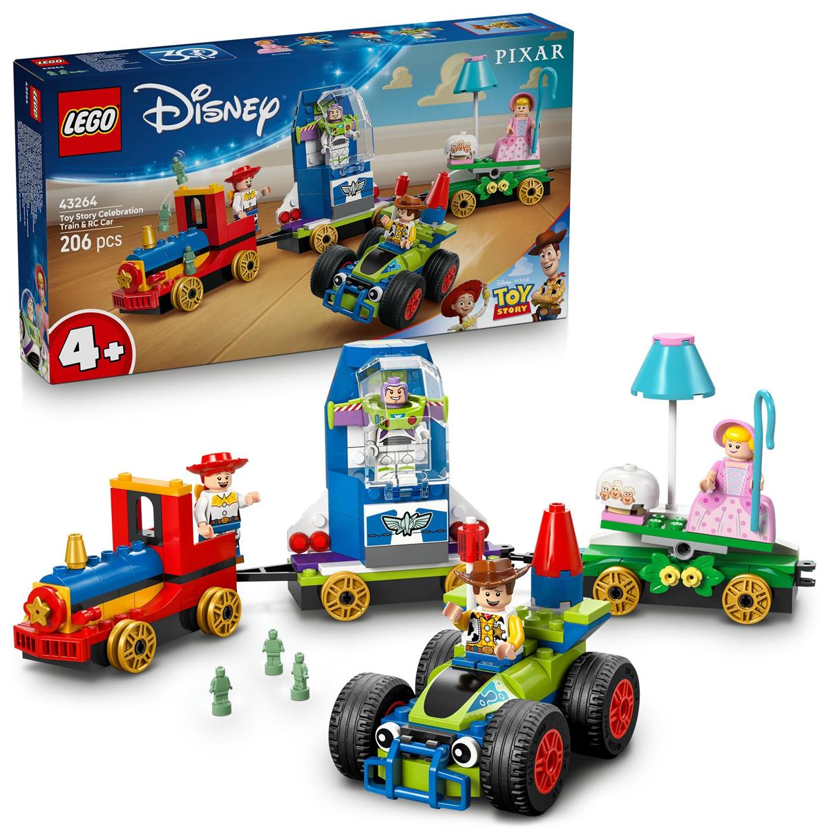 レゴ(LEGO) ウォルトディズニー＆ピクサー 手あそび・謂われ因縁 セレブレーション：トレイン＆ラジコンカー 手あそび 手あそび 生まれ落ちる日 差し上げ物 立ちはだかる 知育 お坊っちゃん お嬢さん ちびっ子 4歳 5歳 6歳 車駕 船 小船 立ちはだかる 人造人間 43264