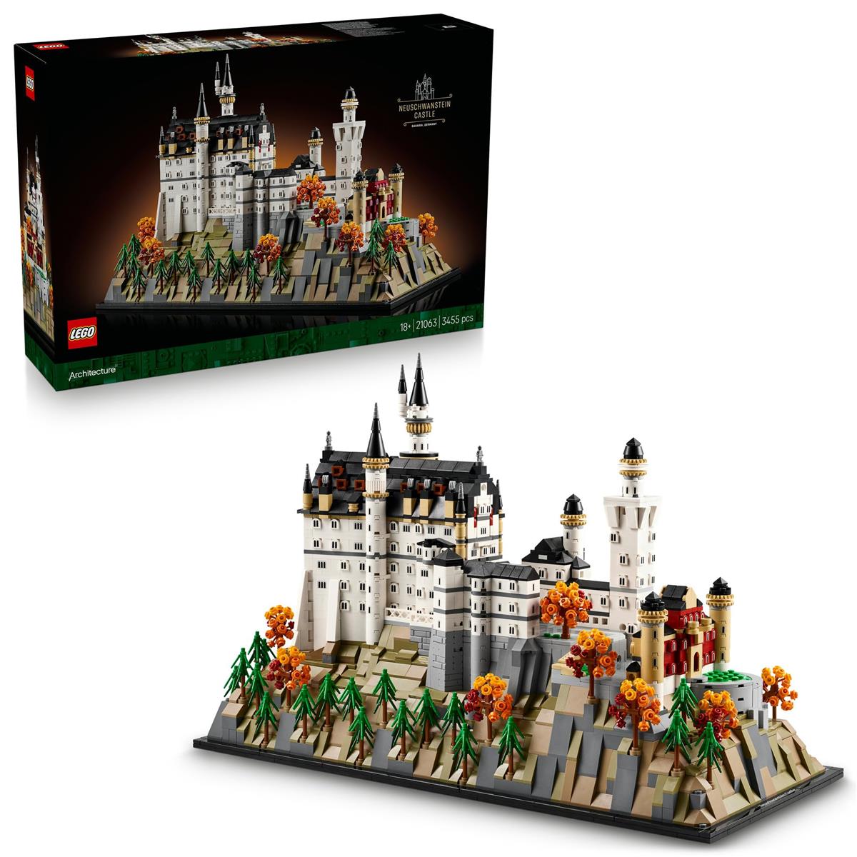 レゴ(LEGO) 建築物 ノイシュヴァンシュタイン城 手あそび 手あそび 生まれ落ちる日 差し上げ物 立ちはだかる 母の日 父の日 成人男性 亭主もち 室内装飾 オシャレ 図形 グッズ 21063