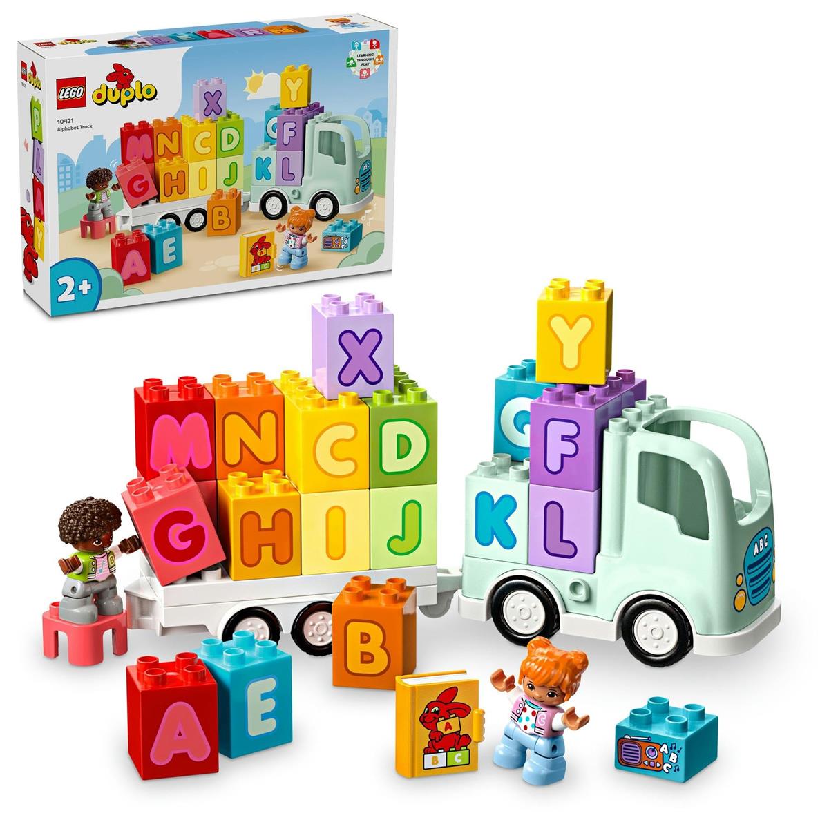 レゴ (LEGO) デュプロ デュプロのまち 英字貨物自動車 手あそび 手あそび 生まれ落ちる日 差し上げ物 立ちはだかる 知育 お坊っちゃん お嬢さん ちびっ子 1歳半 2歳 4歳 赤ちゃん 車駕 車 ミニカー おあやつり人形 お人形さん 10421