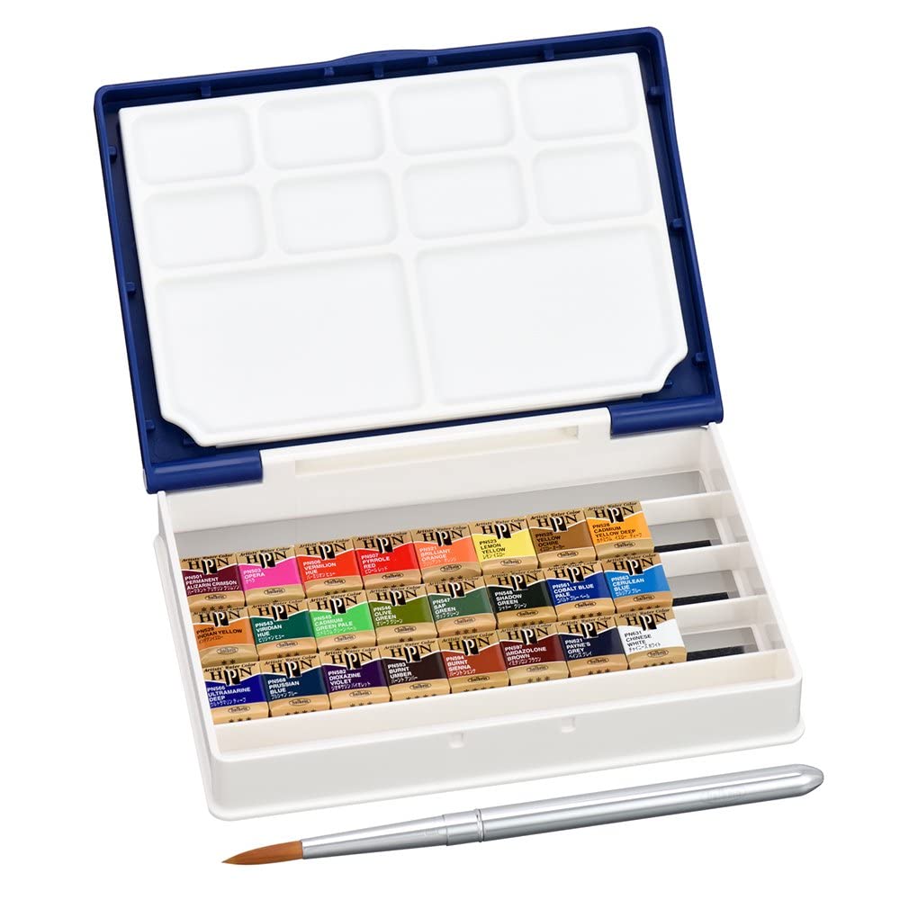 ホルベイン 固形水彩絵具 アーチストパンカラー PN697 24色セット (パームボックス プラス) 02697｜アイテムストア大阪本店
