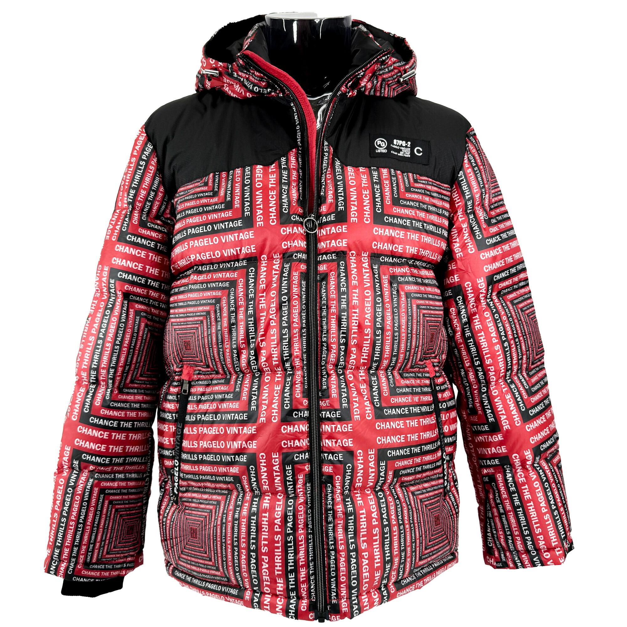 26473　IGNIO メンズ　２way　ダウンジャケト　赤　サイズＬ 26473 IGNIO メンズ 2way ダウンジャケト 赤 サイズL 26473 IGNIO